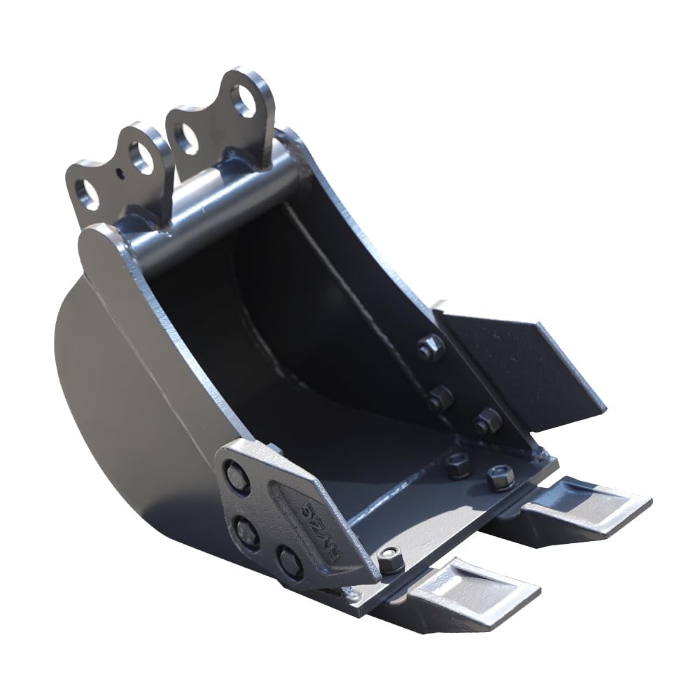 200mm Narrow - Tooth Bucket Attachment for Mini Excavators - Ideal for Ditching, Small Excavation Projects - USA Stock