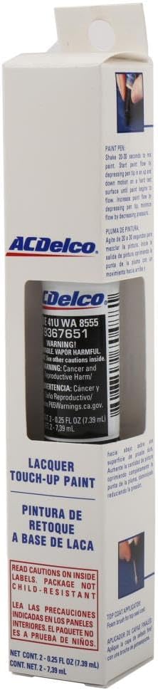 ACDelco GM Original Equipment 19367651 Black (WA8555) Four-In-One Touch-Up Paint - 0.25 fl oz Pen