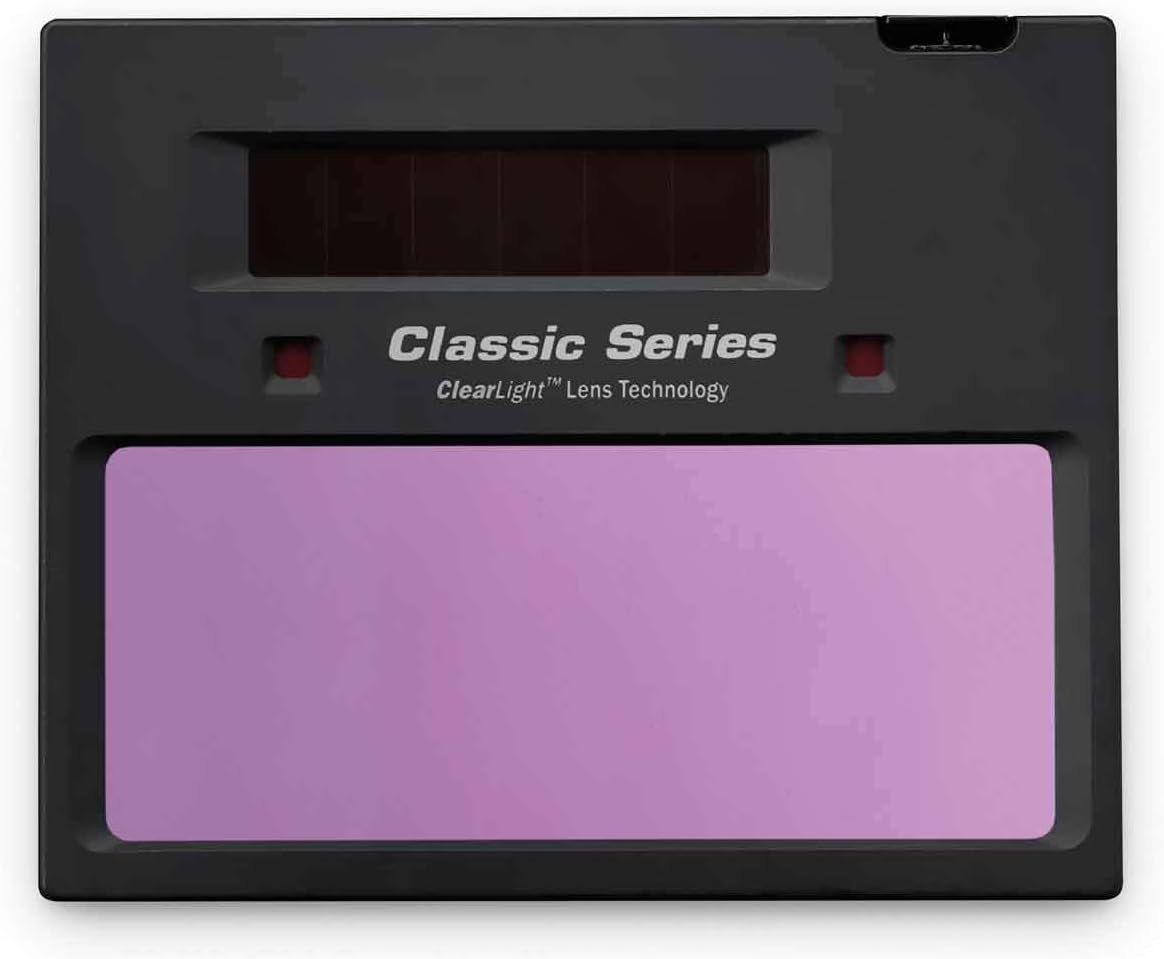 Miller 288519 Classic Series Auto Darkening Welding Helmet with ClearLight Lens, Metal Matrix