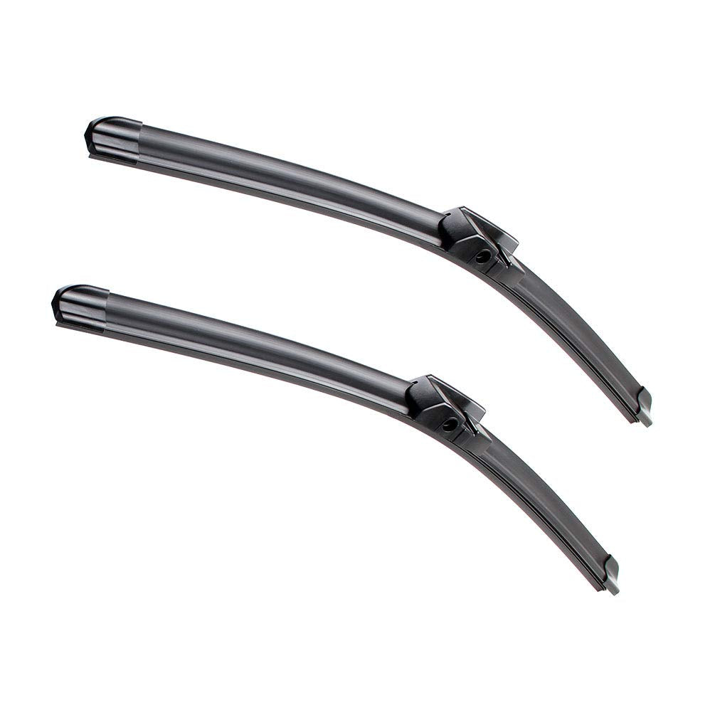 2 Factory Wiper Blades Replacement for 2017 2018 2019 2020 2021 Tesla Model 3 & 2020-2021 Model Y Original Equipment Windshield Wiper Blades Set 26"+19" (Set of 2) Top Lock