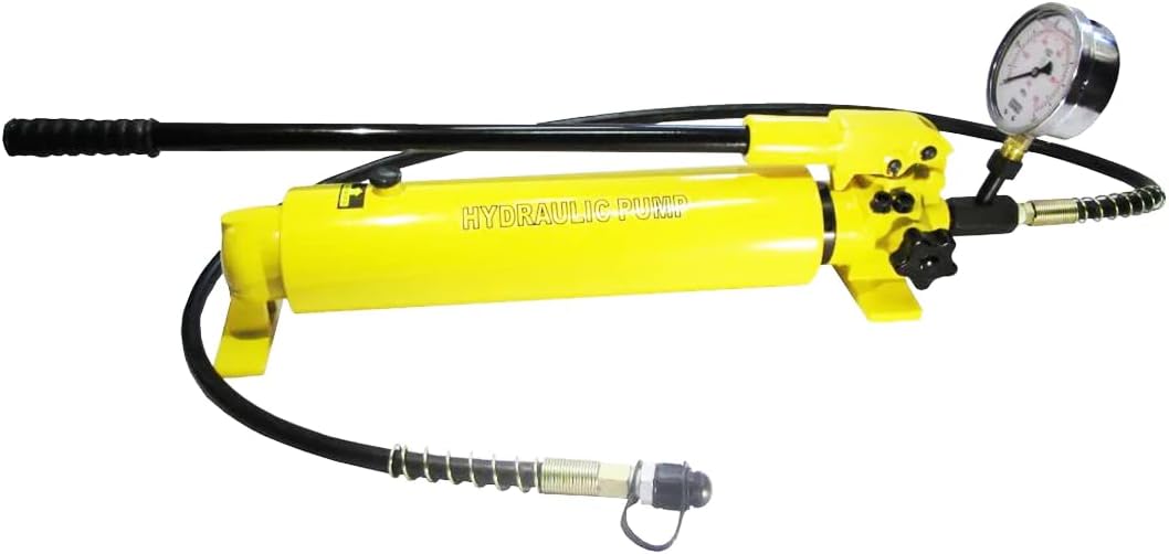 Hydraulic Hand Pump Two Speed with Pressure Gauge (10000 psi - 165 in3) (B-700AB)