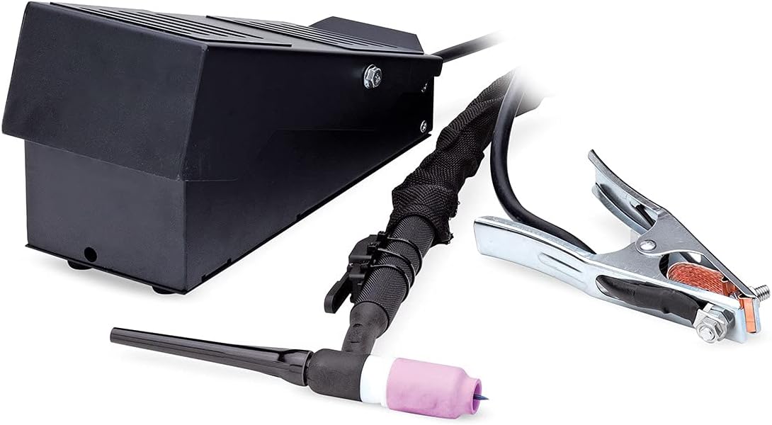 Eastwood 200 Amp AC/DC TIG Welder for Welding Steel Aluminum and Cart