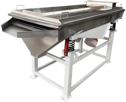 Linear Vibrating Sieve Machine with Motor for Grain Sorting Sifting Screen Equipment Manufacturing Plants Farms Food Beverage