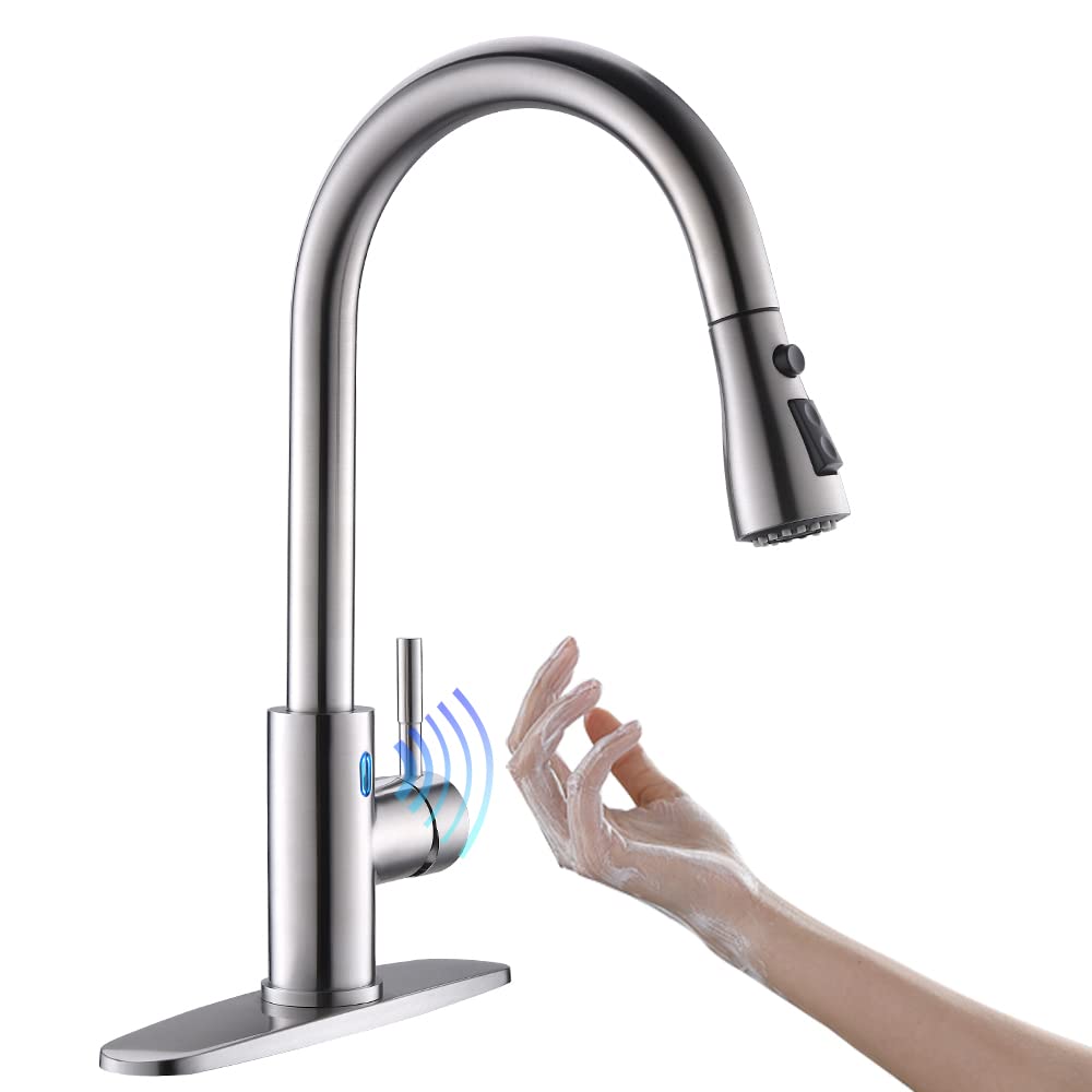 Black Kitchen Faucets with Pull Down Sprayer Kitchen Sink Faucet with Pull Out Sprayer Single Hole Deck Mount Single Handle Stainless Steel Grifos De Cocina 866068R