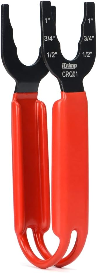 iCrimp CRQ01 Disconnect Tong Sized 1/2 inch, 3/4 inch, 1 inch, Removal Tool used for Demount Brass Push Fit, Push-to-Connect Fittings