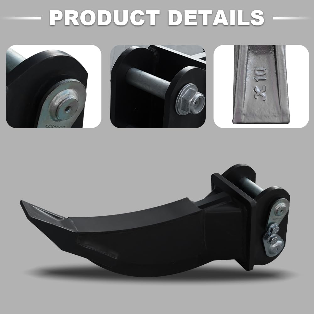 1-1.8 Ton Mini Excavator Ripper with Pins - Heavy-Duty Soil Ripper Attachment for Efficient Land Cultivation & Construction