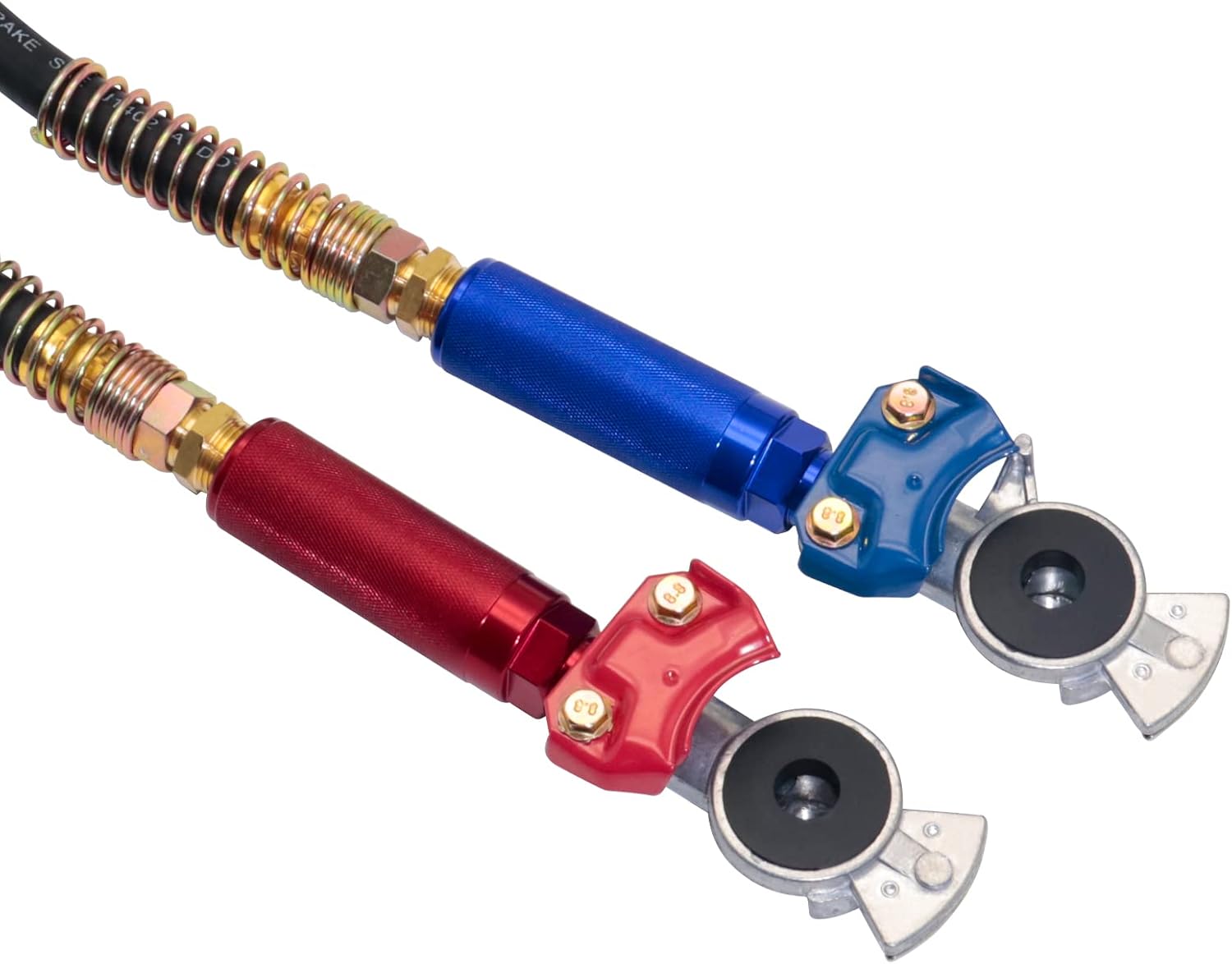 Universal Glad Hands for Semi Trailers, Airline Brake Gladhands for Tractor Trailer, with Extra 2pcs Replaced Glad Hand Seals