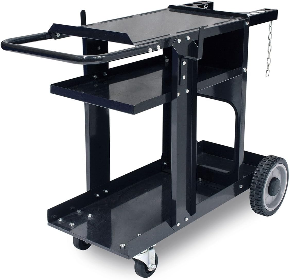 Eastwood 200 Amp AC/DC TIG Welder for Welding Steel Aluminum and Cart