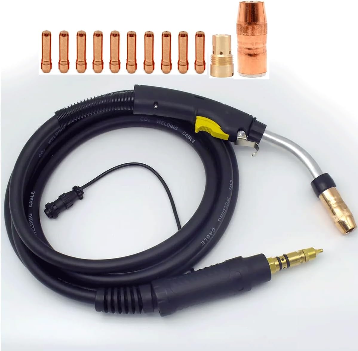 15ft Mig Gun Replacement For Bernard BTB 400A Q40 Air Cooled Miller Connector Centerfire parts (15ft mig gun 400a + tip)