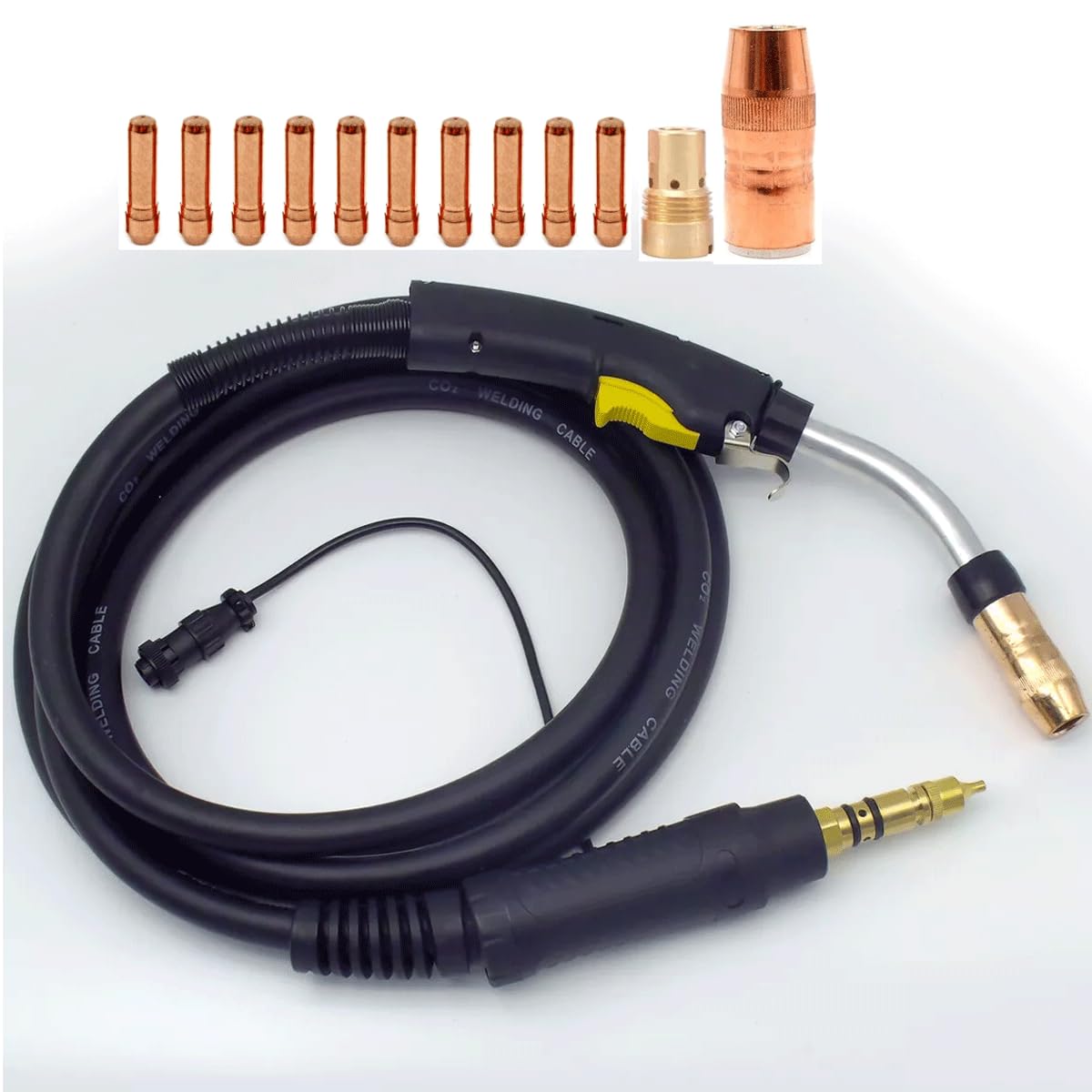 15ft Mig Gun Replacement For Bernard BTB 400A Q40 Air Cooled Miller Connector Centerfire parts (15ft mig gun 400a + tip)