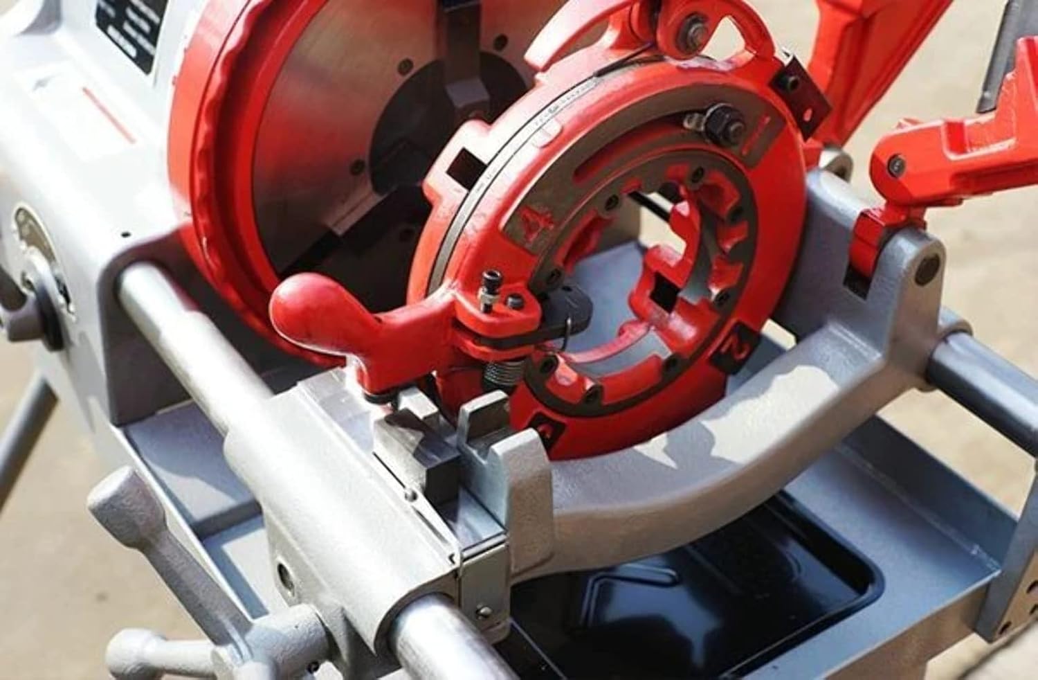 Electric Pipe Threader Machine 1/2" - 4" Threading Self Opening Head 1100W P100E (P100E)