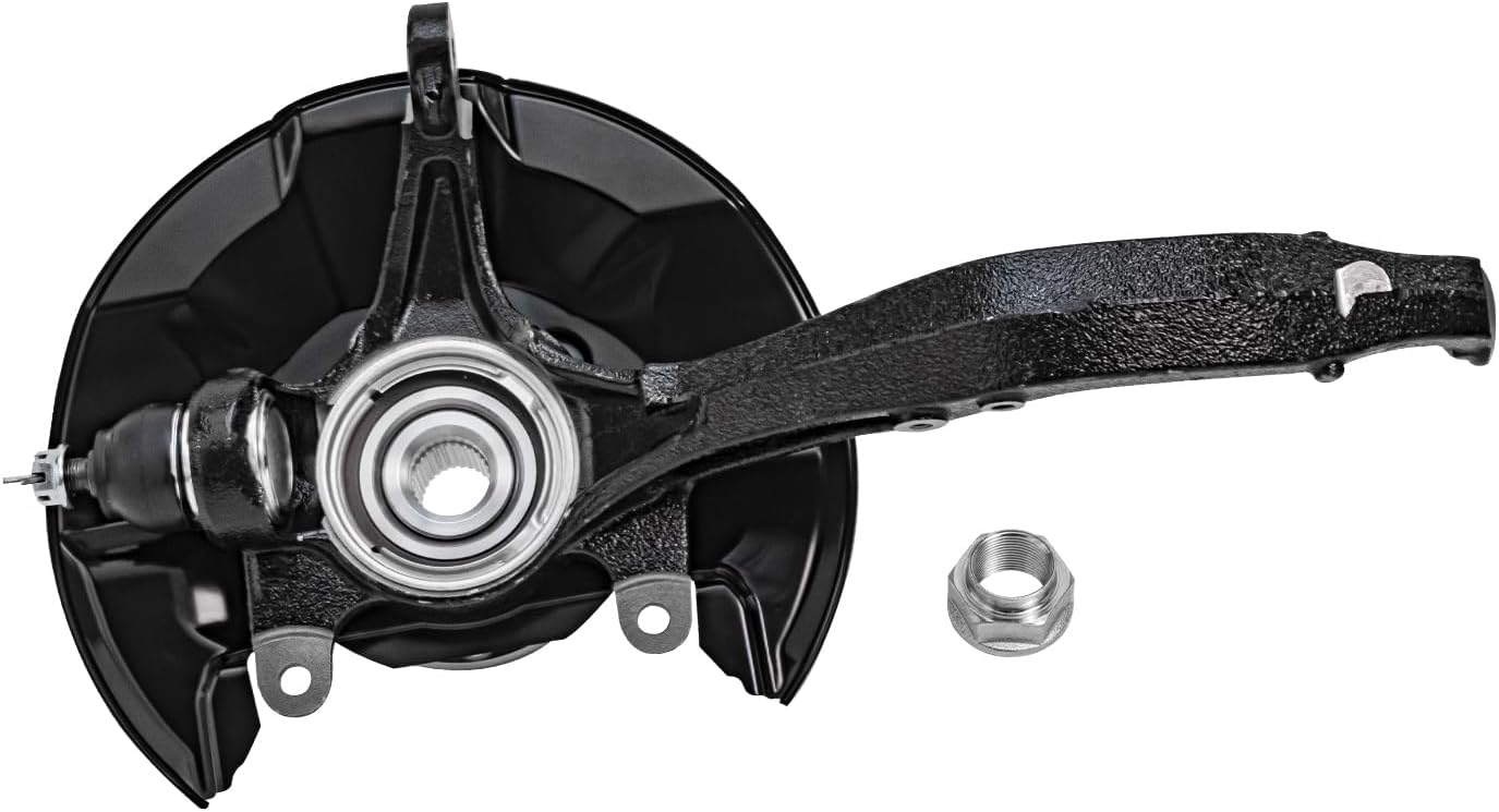 Detroit Axle - 2 Front Steering Knuckles with Wheel Bearing Hubs for 2008-2012 Honda Accord 2009-2014 TSX 2009 2010 2011 Steering Knuckles with Wheel Bearing and Hubs Assembly Replacement