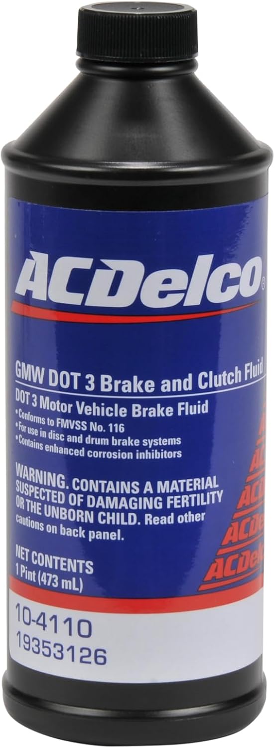ACDelco GM Original Equipment 10-4110 (19353126) DOT 3 Hydraulic Brake Fluid - 16 oz