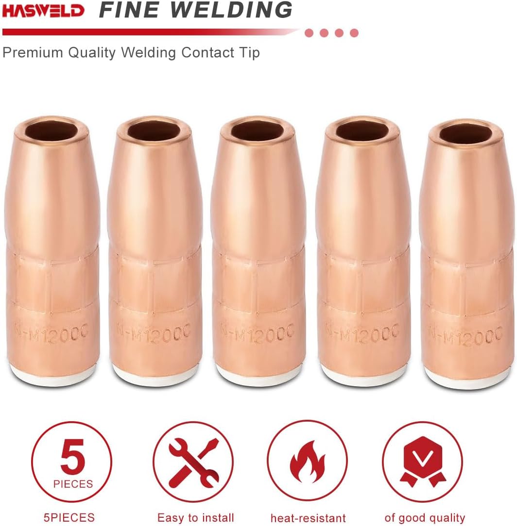 Nozzle For N-M1200C 1/2" Flush AccuLock MDX Fits Miller MDX-250 MDX250 EZ-Select MIG Welding Guns Part 5-PK