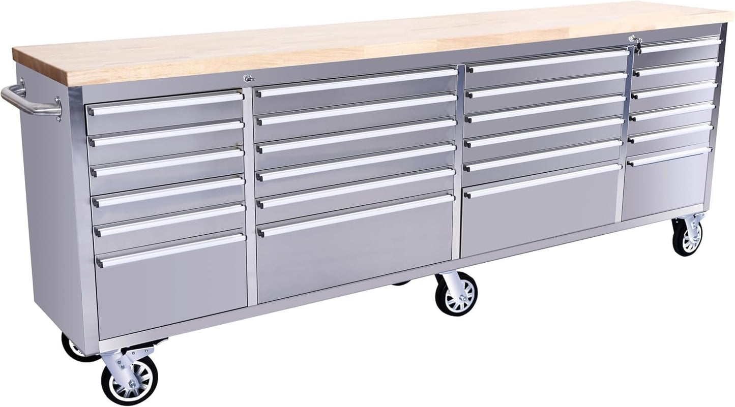 61 in Tool Chest, Tool Box Mobile 9 Drawers Storage Rolling Cabinet with Wheels Lock Key Locking System Drawer Liners for Garage Warehouse Repair Shop