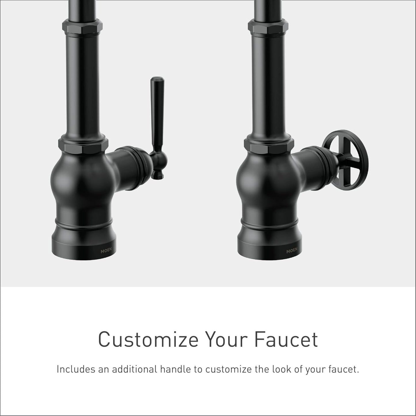Moen Paterson Matte Black Smart Faucet Touchless Pull-Down Sprayer Kitchen Faucet with Voice and Motion Control, S75003EV2BL
