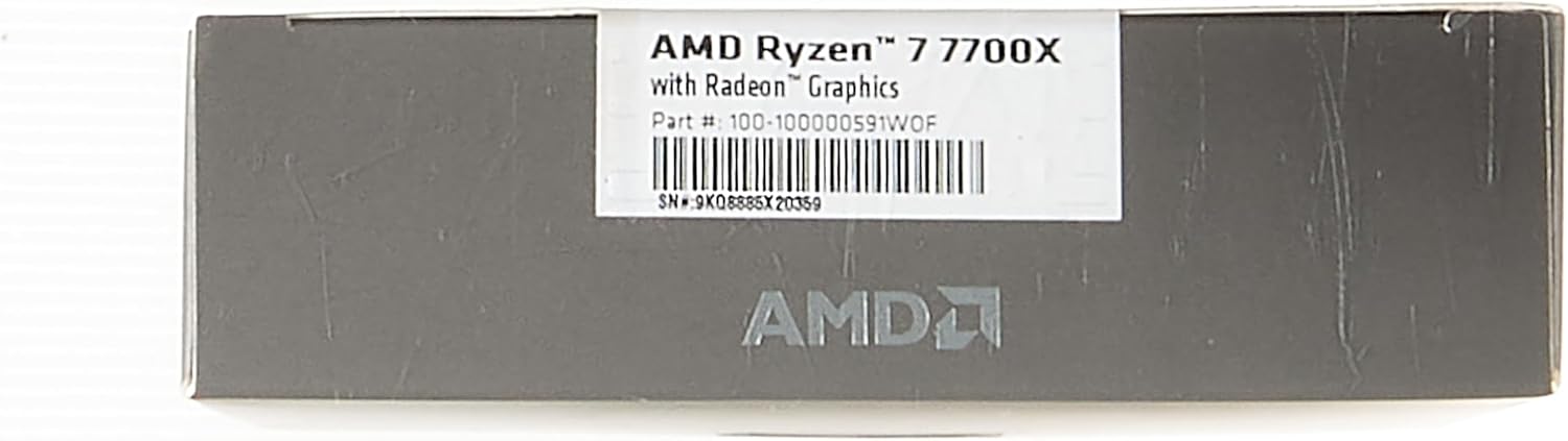 AMD Ryzen 7 7700X 8-Core, 16-Thread Unlocked Desktop Processor