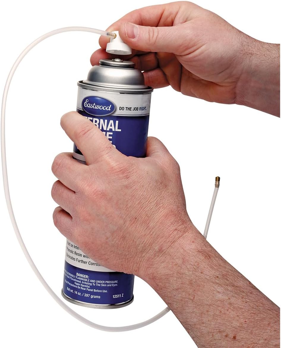Eastwood Internal Frame Coating Aerosol | Internal chassis Frame Rust Remover | Rust Converter and Prevention Aerosol Spray Undercoating for vehicles |14 Oz, Green