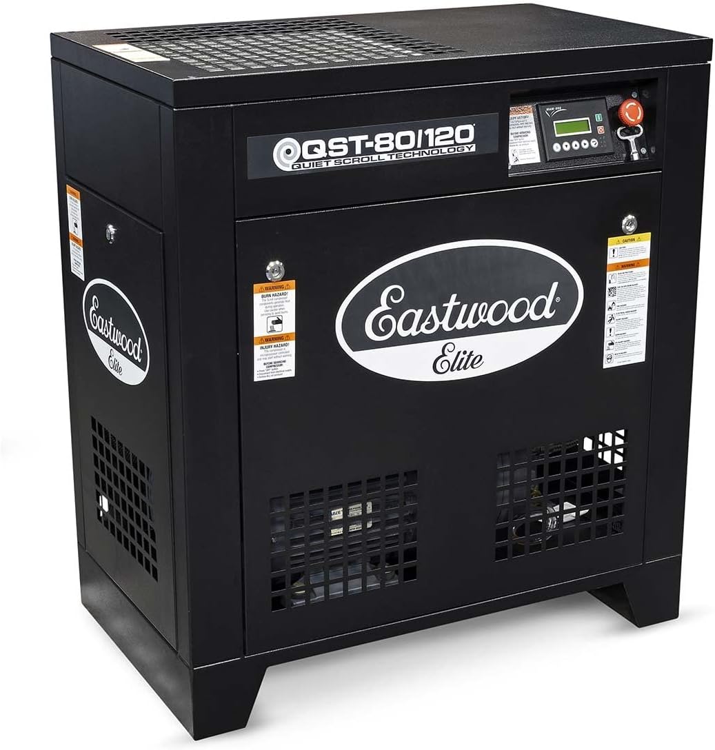 Eastwood Elite QST 80/120 Scroll Pump Air Compressor Powerful Cast Iron Portable