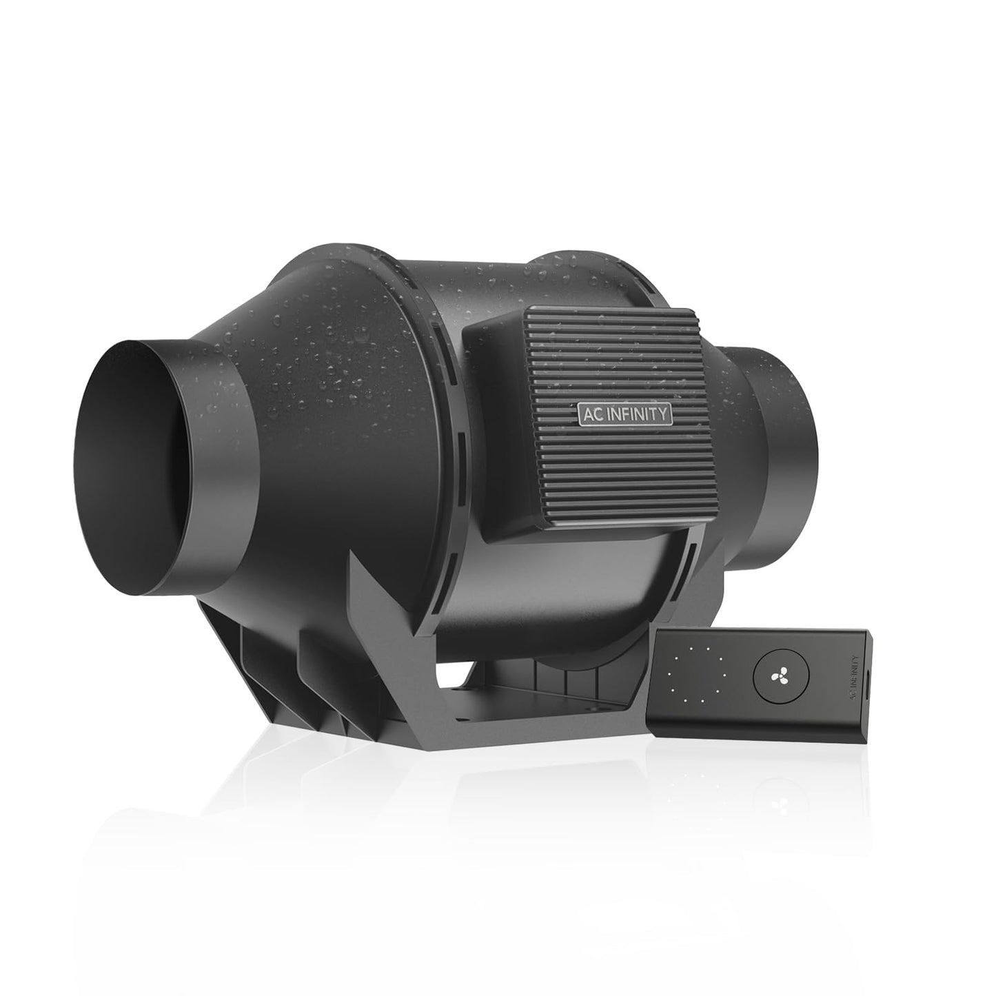 AC Infinity CLOUDLINE S8 PRO, Quiet 8” Inline Duct Fan with 10-Speed Controller, EC-Motor Ventilation Exhaust Fan for Heating Cooling Booster, Grow Tents, Hydroponics