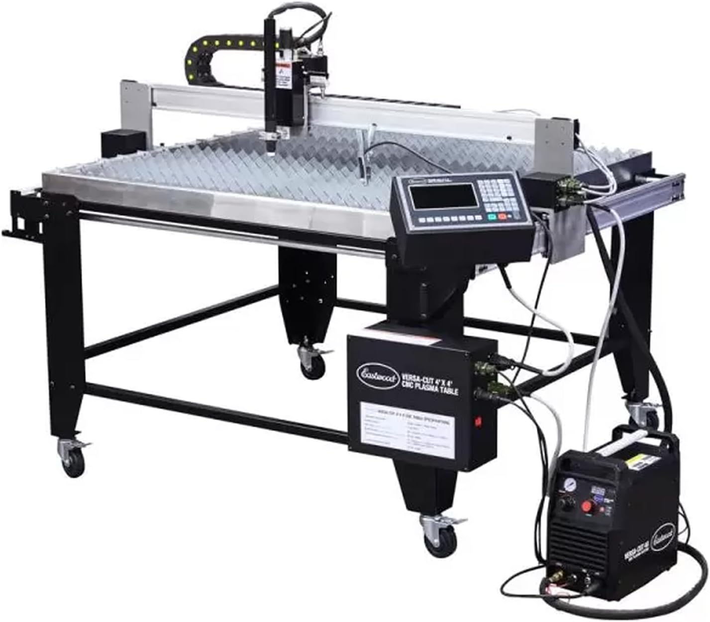 Eastwood Versa-Cut 4'X4' CNC Plasma Table With CNC Cut 40A Plasma Cutter Machine with Cutting Torch | All-in-One Professional Dual Voltage Metal Precision Cutting and Sheet Fabrication Equipment Set