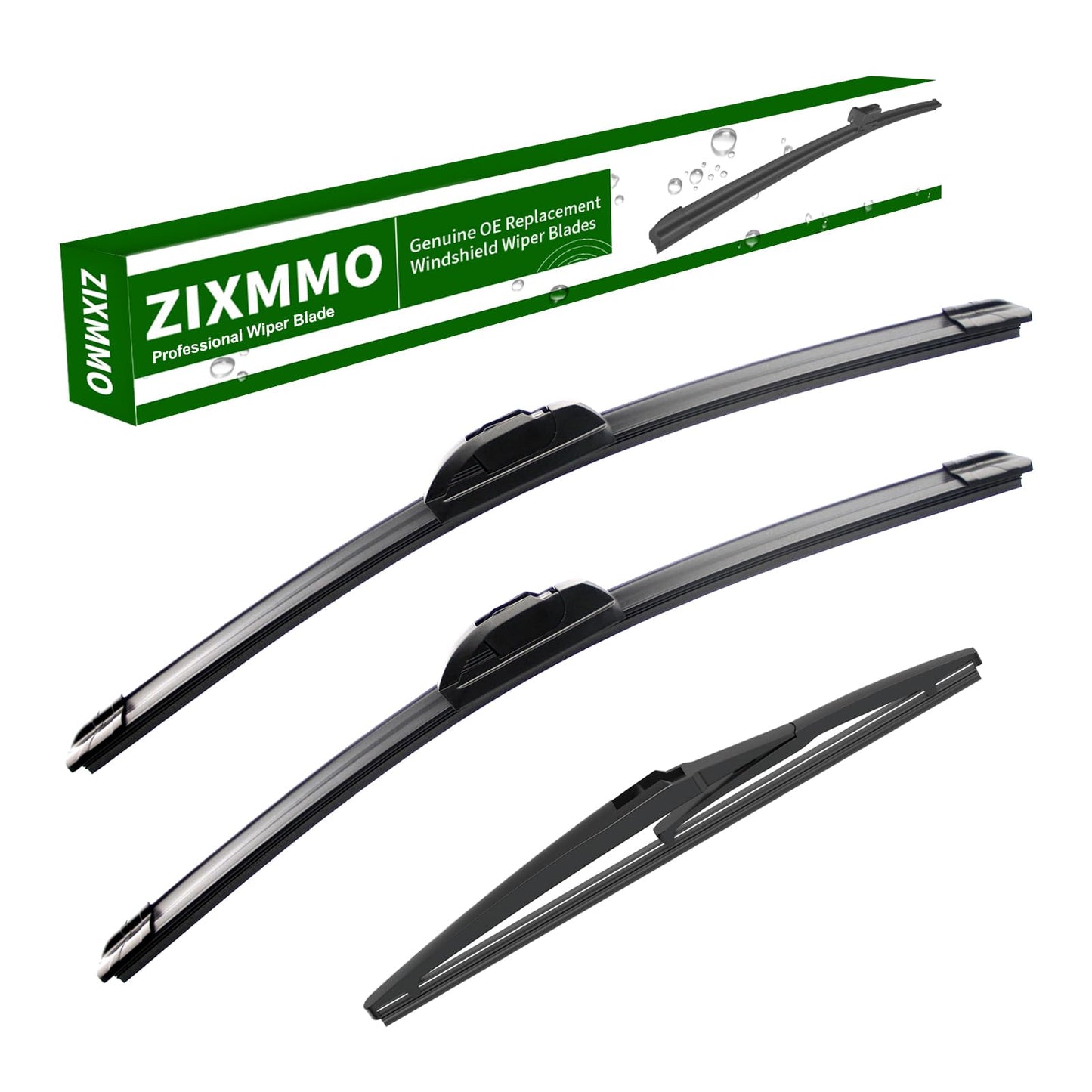 2 Factory Wiper Blades Replacement for 2017 2018 2019 2020 2021 Tesla Model 3 & 2020-2021 Model Y Original Equipment Windshield Wiper Blades Set 26"+19" (Set of 2) Top Lock