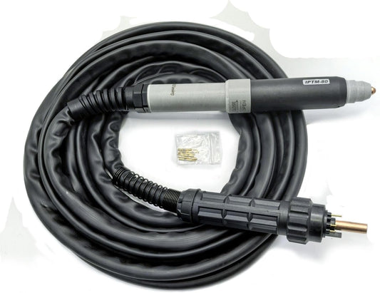 CNC Plasma Machine Torch 80 AMP PTM80 iPTM80 PT80 Non-HF Pilot Arc Compatible with LOTOS PRIMEWELD bestarc Everlast Longevity plasma cutter Central connector 1pk