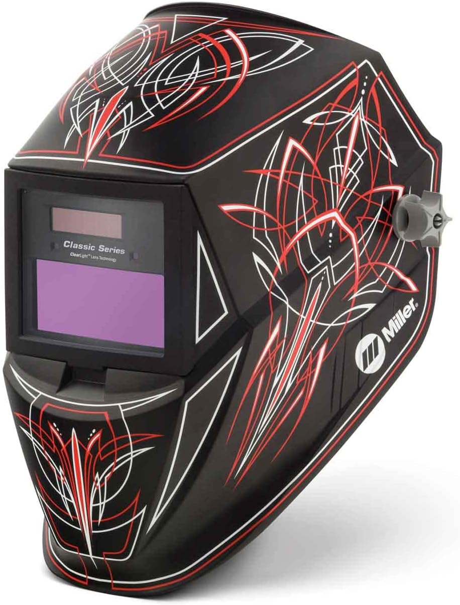 Miller 287815 Classic Series Auto Darkening Welding Helmet with ClearLight Lens, Rise