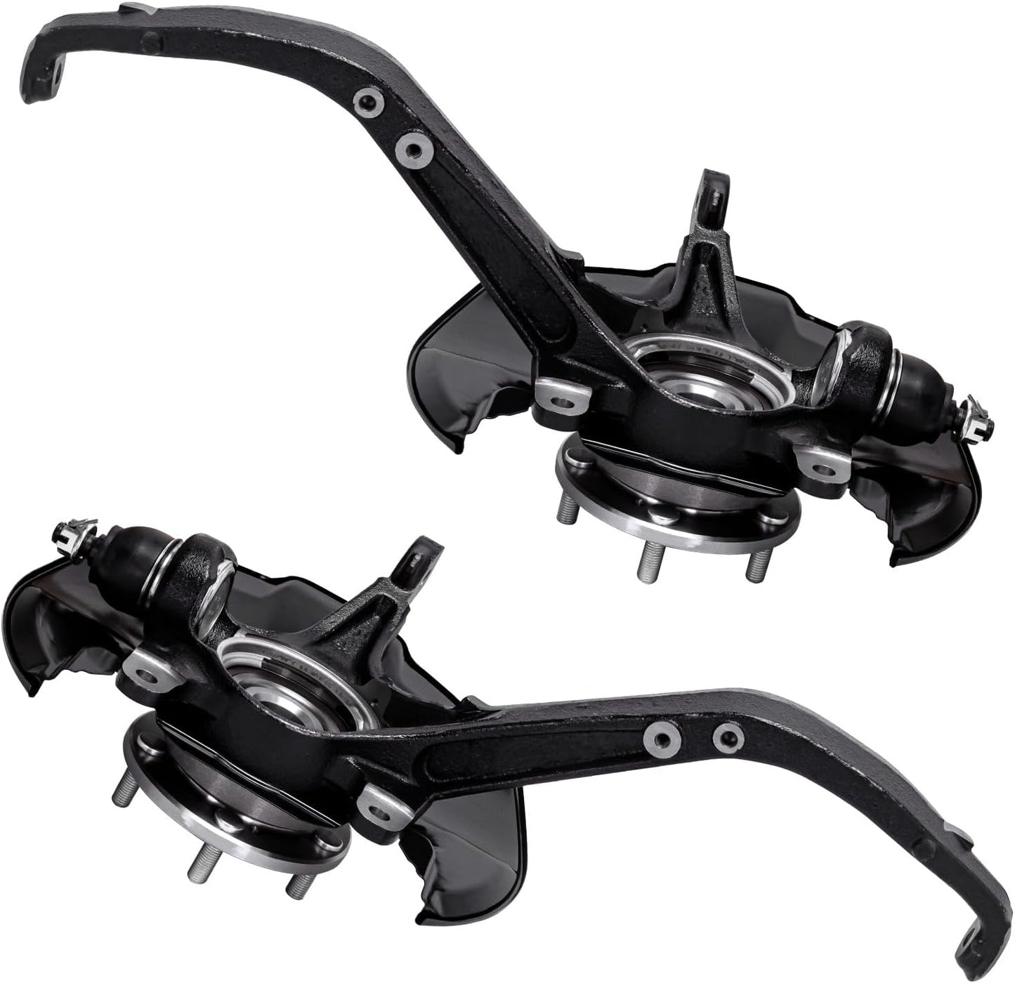 Detroit Axle - 2 Front Steering Knuckles with Wheel Bearing Hubs for 2008-2012 Honda Accord 2009-2014 TSX 2009 2010 2011 Steering Knuckles with Wheel Bearing and Hubs Assembly Replacement