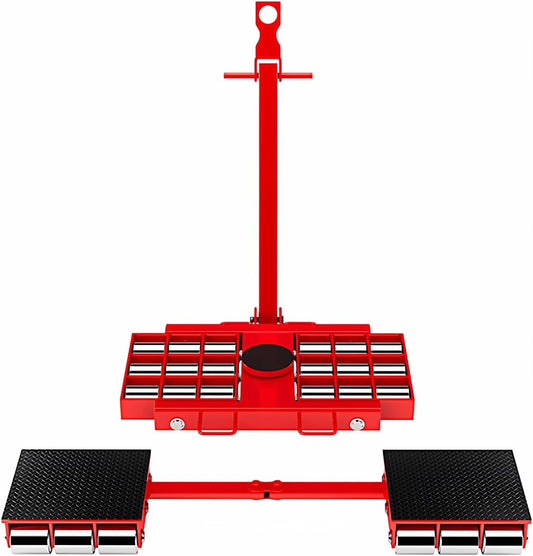 Heavy-Duty Machine Dolly Skate for Industrial Equipment Moving, Steel Wheels for Warehouse and Workshop Transport
