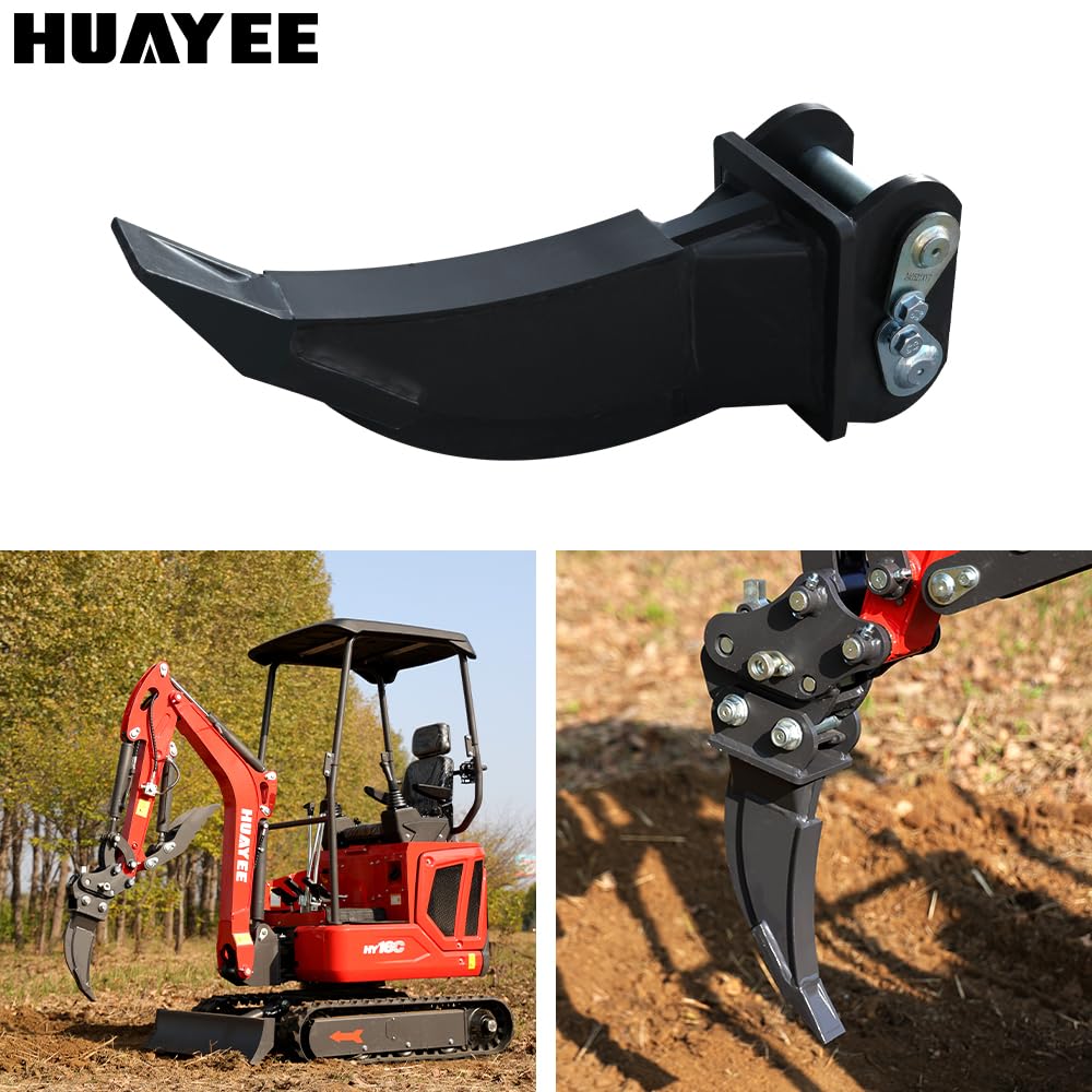 1-1.8 Ton Mini Excavator Ripper with Pins - Heavy-Duty Soil Ripper Attachment for Efficient Land Cultivation & Construction
