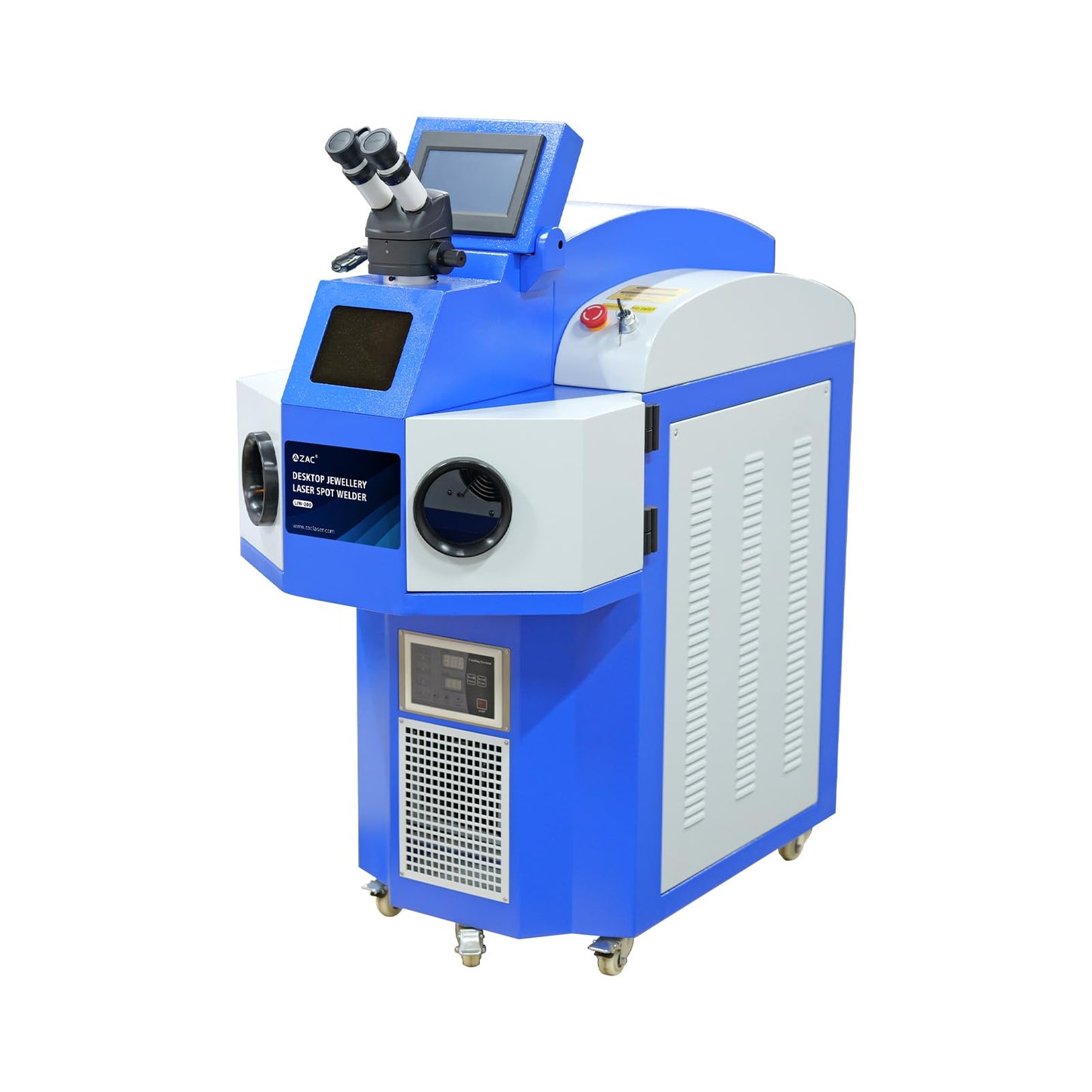 ZAC 150W Jewelry Spot Welder Class 1 0.39mW Laser Jewelry Welder 40 Joules LJW-150 Countertop Gold Silver Laser Welding Machine 220V 1 Phase Desktop Jewelry Repair Tool for Platinum 24K Gold