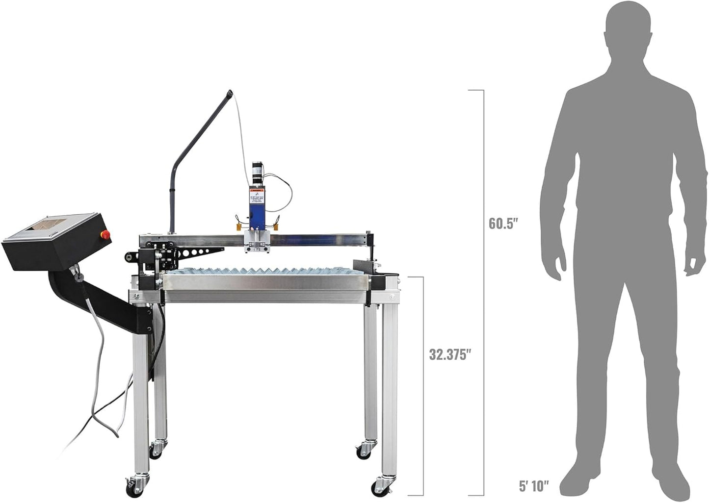 Eastwood Versa-Cut 2'X2' CNC Plasma Table for Plasma Cutter Machine and Metal Cutting Torch Machines | Intuitive LCD Touch Screen Display with CNC Controller & USB Port | 10 Gal Waterbed Capacity