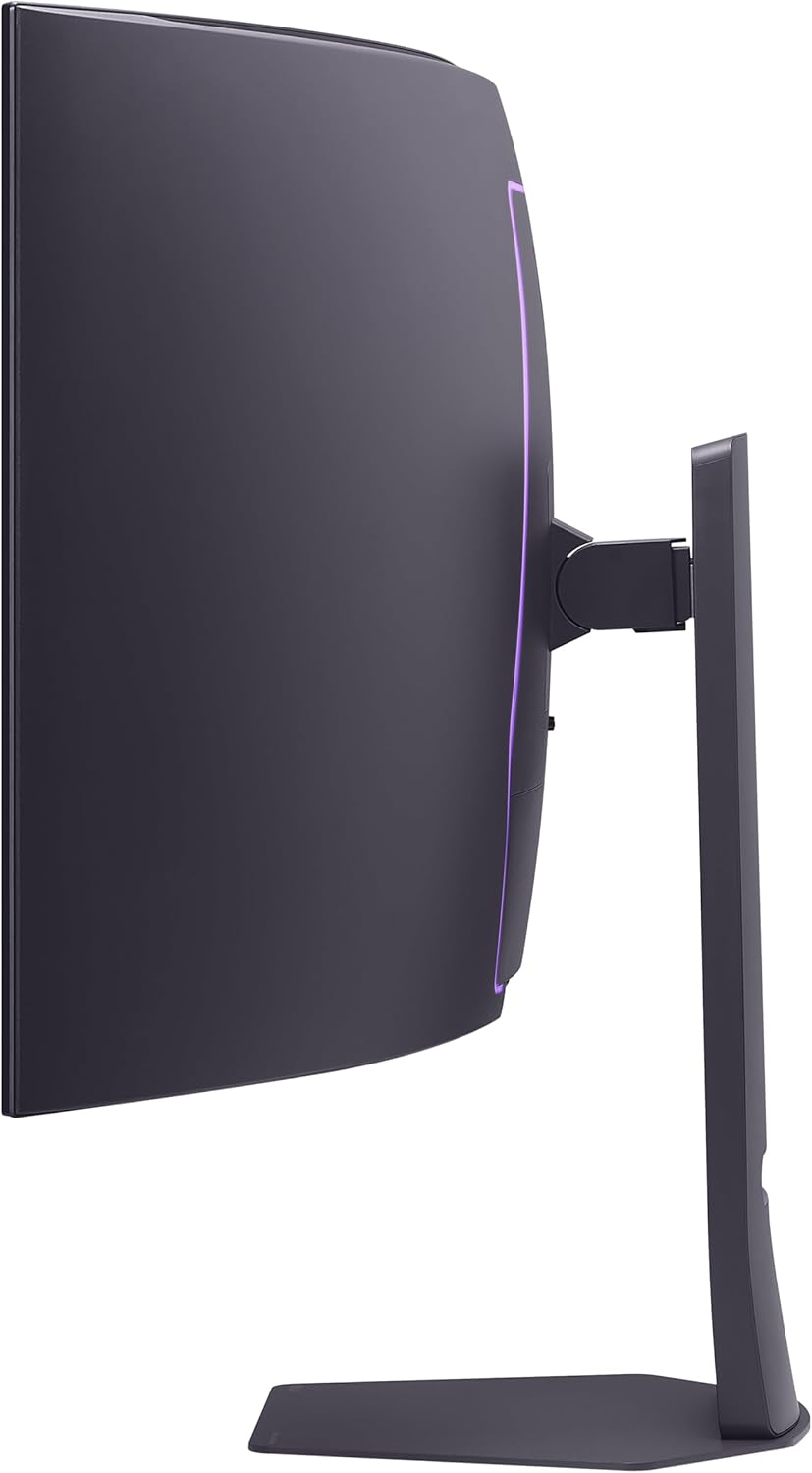 LG 45GX950A-B 45-inch Ultragear 5K2K WUHD (5120 x 2160) OLED Curved Gaming Monitor, Dual-Mode, 165Hz, 0.03ms, NVIDIA G-Sync, AMD FreeSync Premium Pro, HDR True Black 400, USB Type-C 90W, DP2.1, Black