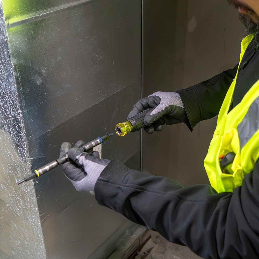 Klein Tools 32527HD KNECT 11-in-1 HVAC Multi-Bit Screwdriver/Nut Driver, Impact Rated with Phillips, Slotted, Square, and Schrader Bits