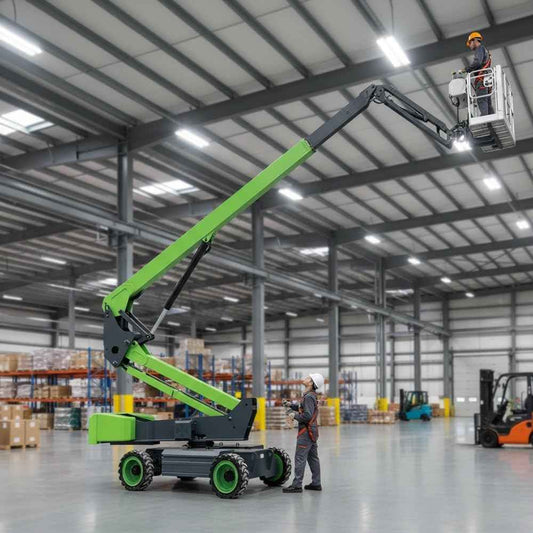 Articulated Boom Aerial Access Lift with Multi-Angle Operation, Built for Safe Elevation in Tight Spaces, Supporting Commercial Repair and Facility Management Tasks