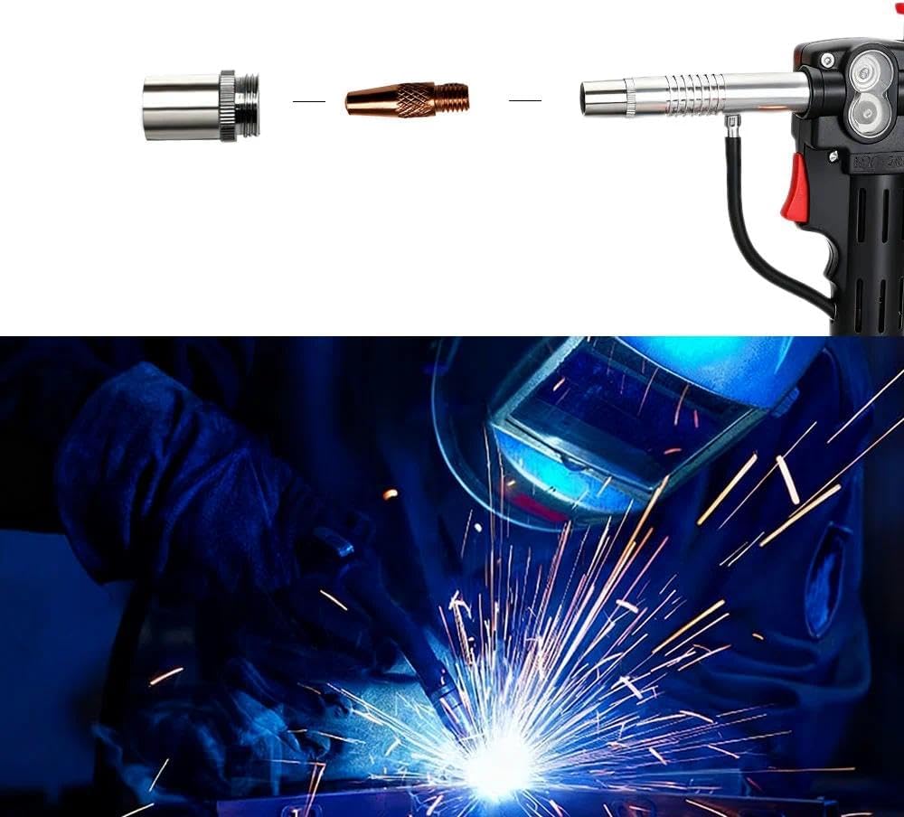 .035 Kit Tube Assembly Contact Tips Nozzle 186404 186405 186406 186419 For Miller Spoolmate 100, 200, 3035, 185 and Hobart Spoolgun DP-3035, SpoolRunner 100,Handler 125, 125 Ez, 130, 140, 190, 210MVP