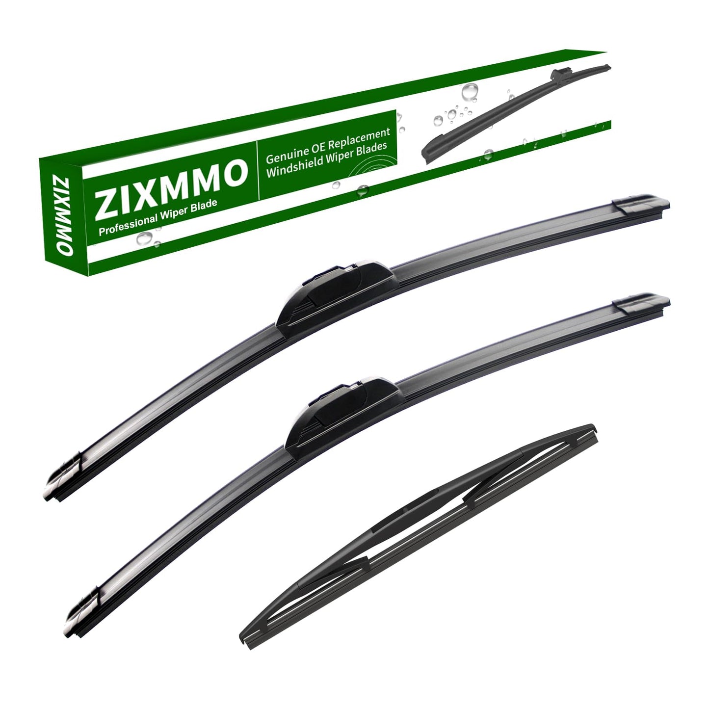 2 Factory Wiper Blades Replacement for 2017 2018 2019 2020 2021 Tesla Model 3 & 2020-2021 Model Y Original Equipment Windshield Wiper Blades Set 26"+19" (Set of 2) Top Lock