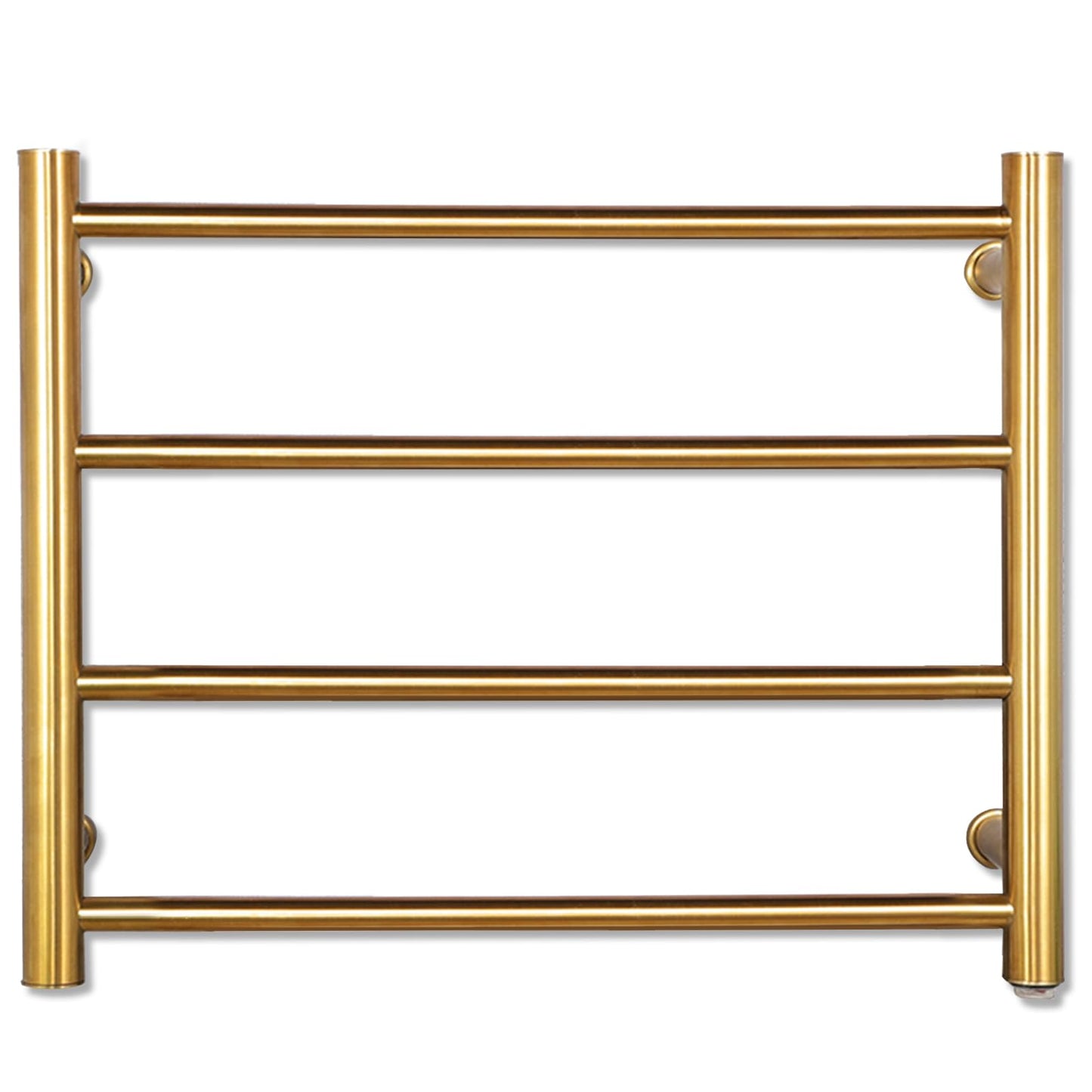 Towel Warmer Rack for Bathroom with Timer/Fahrenheit Temperature Control Wall Mounted Electric Heated 10 Bar Rail Plug-in or Hardwired Keep Bath Shower Towel Warming (Brushed Gold)
