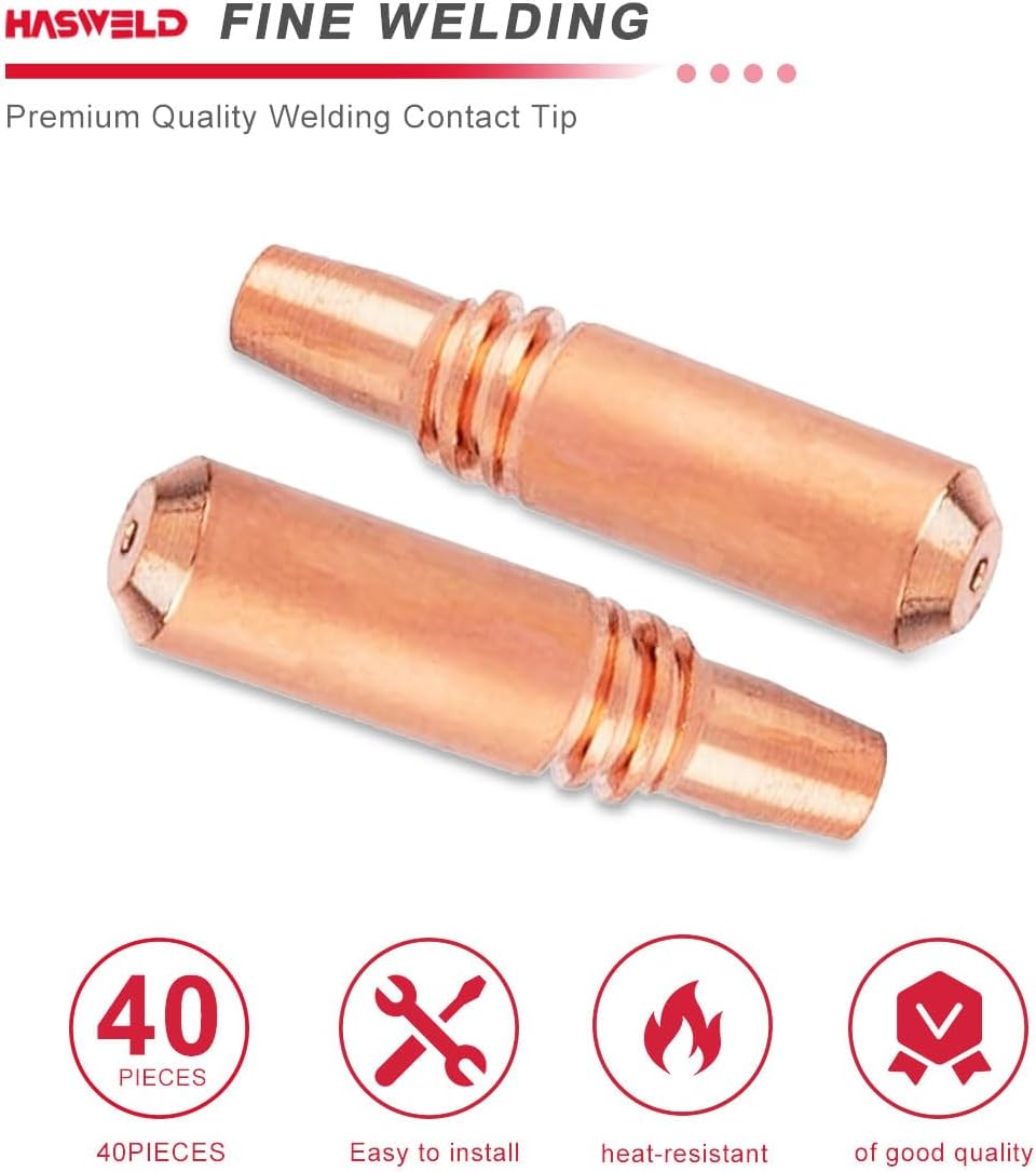 Contact Tips 206189 .052" 3/64AL Fits Miller Spoolmatic 15A 30A Pro Spool gun & XR Series Welding Gun Consumables 40PK