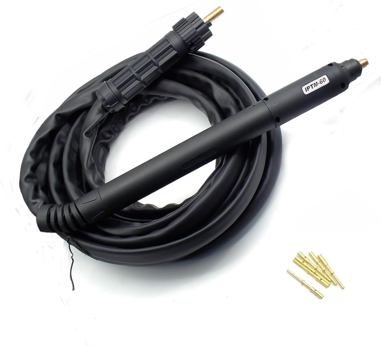 IPT-60 PT-60 PTM-60 IPTM-60 60A Non-HF Pilot Arc Plasma CNC Torch 25' Replacement Fits Everlast PowerPlasma 50s 52i - 62i plasma cutter torch Central Connector