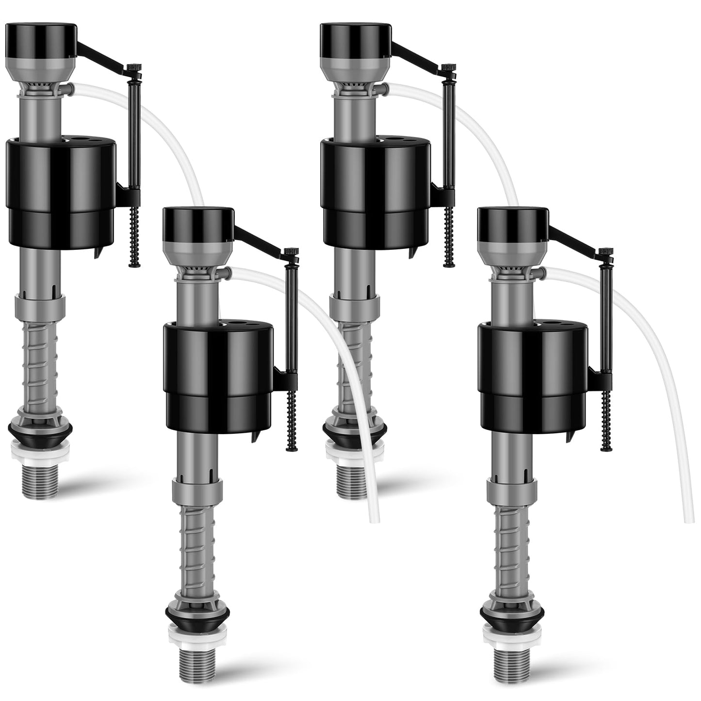 Lasnten 16 Pieces Toilet Fill Valve Toilet Tank Replacement Kit Valve Replacement Kit for Tank and Bowl Water Control