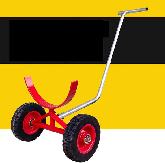 Heavy-Duty Pipe Mover Dolly - 1000kg Capacity Portable Trailer for Large Fire Pipe Transport, Multi-Purpose Equipment for Industrial & Construction Use (Set of 2)