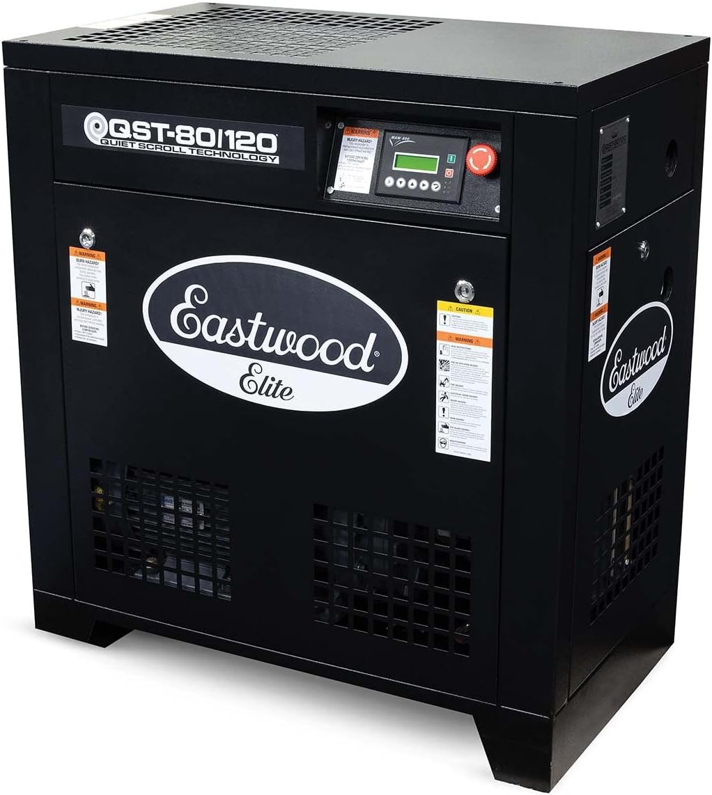 Eastwood Elite QST 80/120 Scroll Pump Air Compressor Powerful Cast Iron Portable
