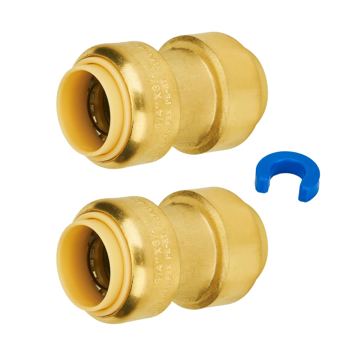 SUNGATOR 1/2 Inch 90 Degree Elbow, Push Pex Elbow 1/2 Inch, No Lead Brass Push-to-Connect Plumbing Fittings for PEX Pipe, Copper, CPVC, with 1 Disconnect Clip, Pack of 12