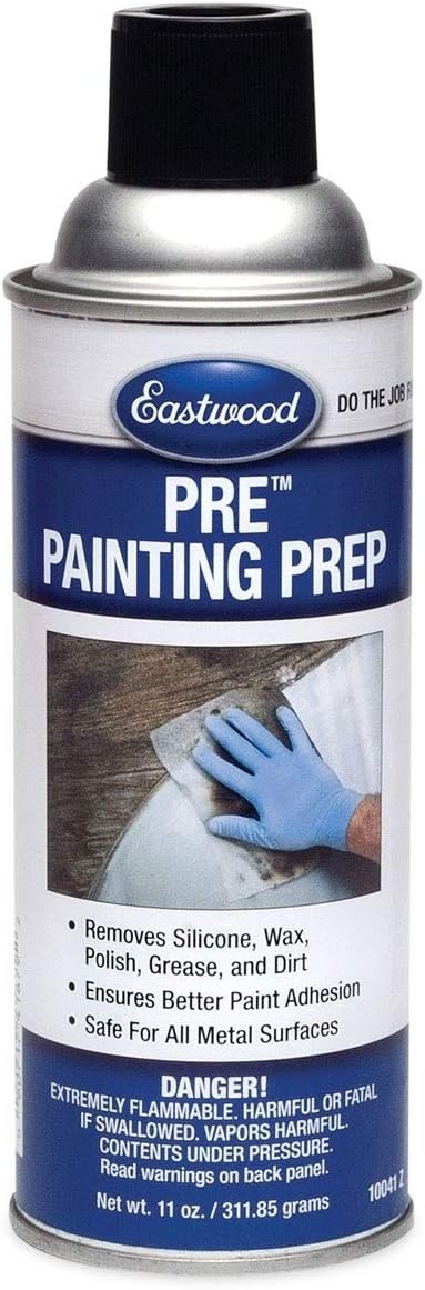 Eastwood Silicone Surface Preparation Wax Polish Grease Dirt Remover | Automotive Painting Pre-Prep Spray Solution | Easy to Use Spray On Application