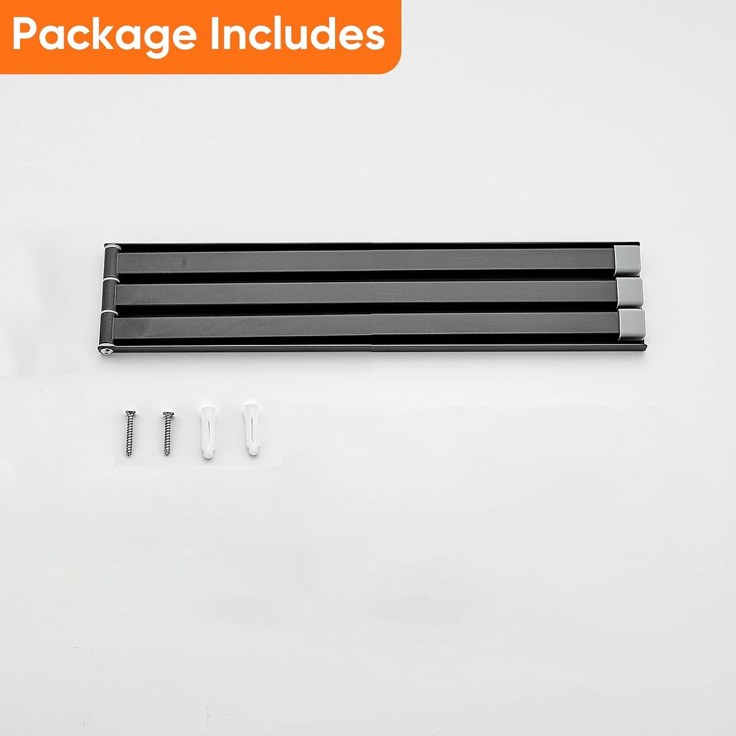 OWOFAN Swivel Towel Bars 3-Arm Towel Rack Swing Out Towel Holder for Bathroom Kitchen Toilet Wall Mount Drying Towel Bars for Laundry Matte Black