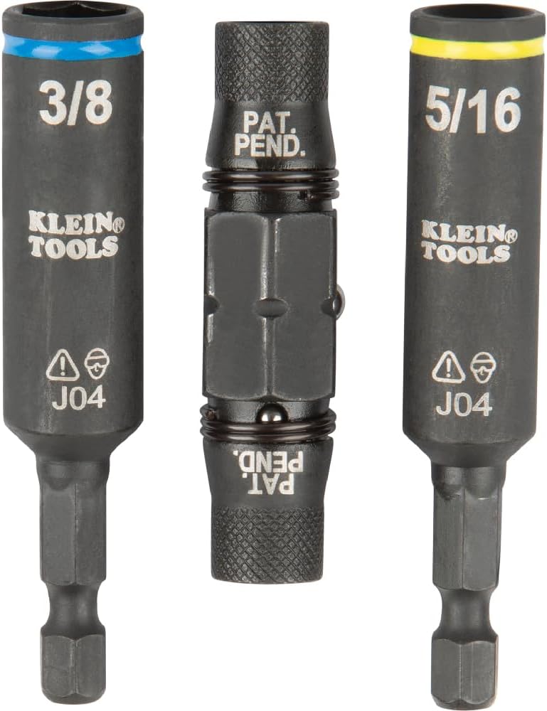 Klein Tools 32527HD KNECT 11-in-1 HVAC Multi-Bit Screwdriver/Nut Driver, Impact Rated with Phillips, Slotted, Square, and Schrader Bits