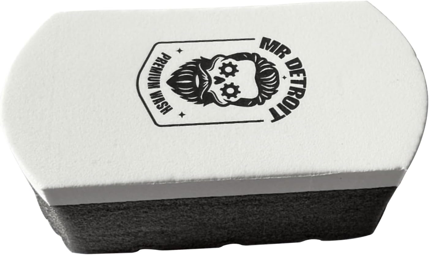 Mr. Detroit - Coat Applicator Pad for Car Detailing Professional-Grade Trim Dressing & Tire Shine Applicator Sponge Pad Effective Dirt Removal On Any Vehicles