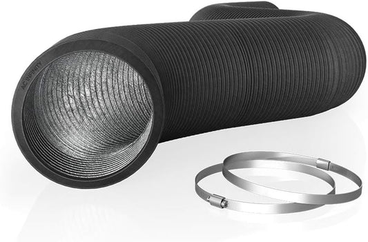 AC Infinity Flexible 8-Inch Aluminum Ducting, Heavy-Duty Four-Layer Protection, 25-Feet Long for Heating Cooling Ventilation and Exhaust